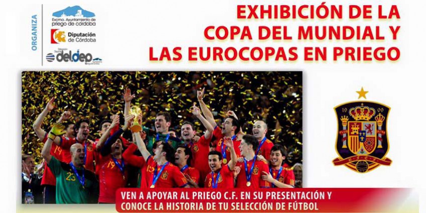 Exhibicion copas del Mundial y Eurocopas