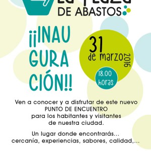 Cartel Inauguración Plaza de Abastos