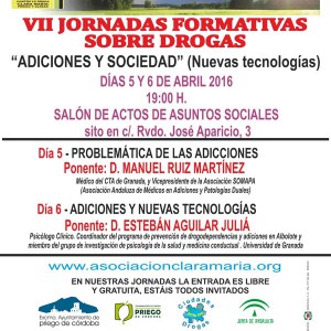 Cartel VII Jornadas Formativas Sobrre Drogas