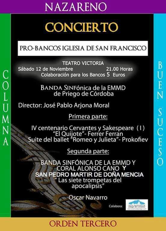 cartel concierto pro-bancos