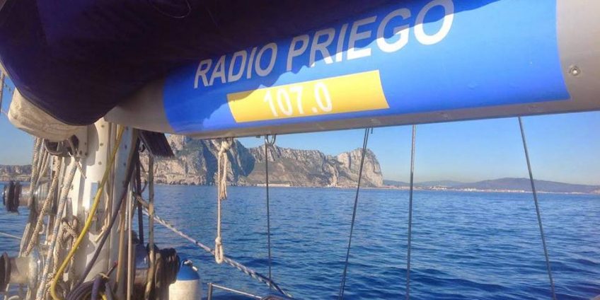 Radio Priego en el velero Fidelity Doblón