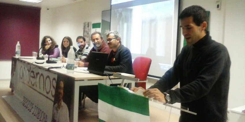Acto de Podemos en Priego de Córdoba